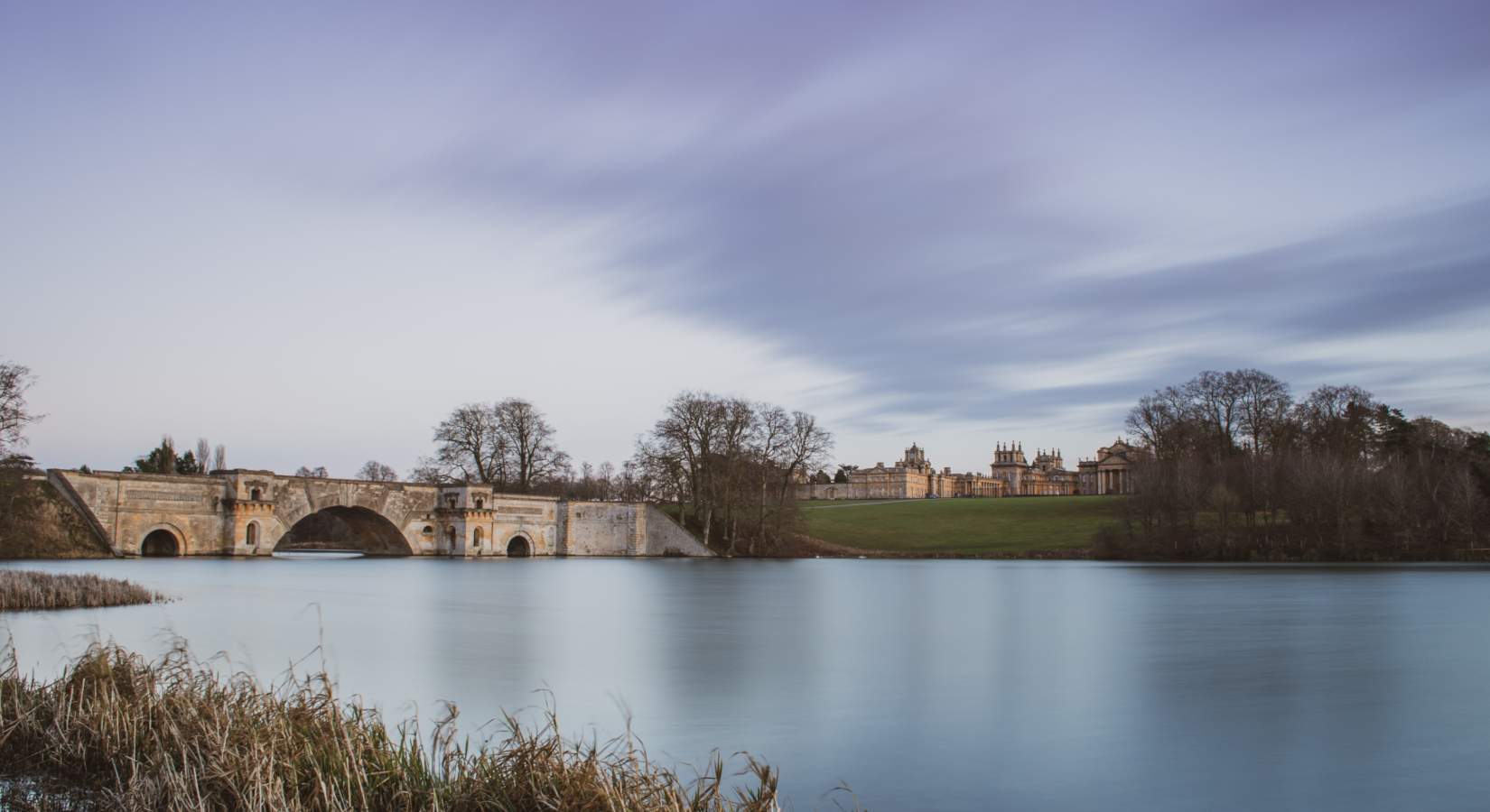 Sunset over Blenheim Palace.