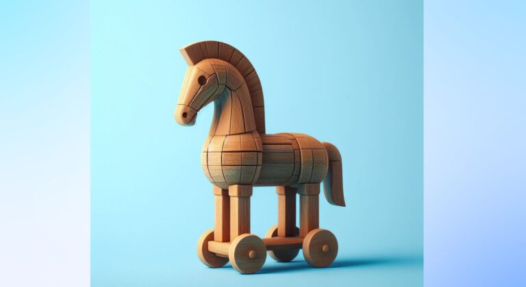 Foto: AI generert - Trojansk hest